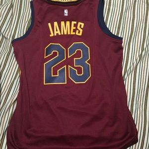 NBA LBJ Cleveland Cavs #23 Kids Large Color Maroon